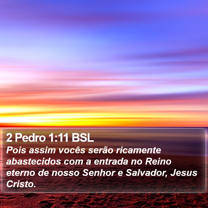 2 Pedro 1:11 BSL Bible Study