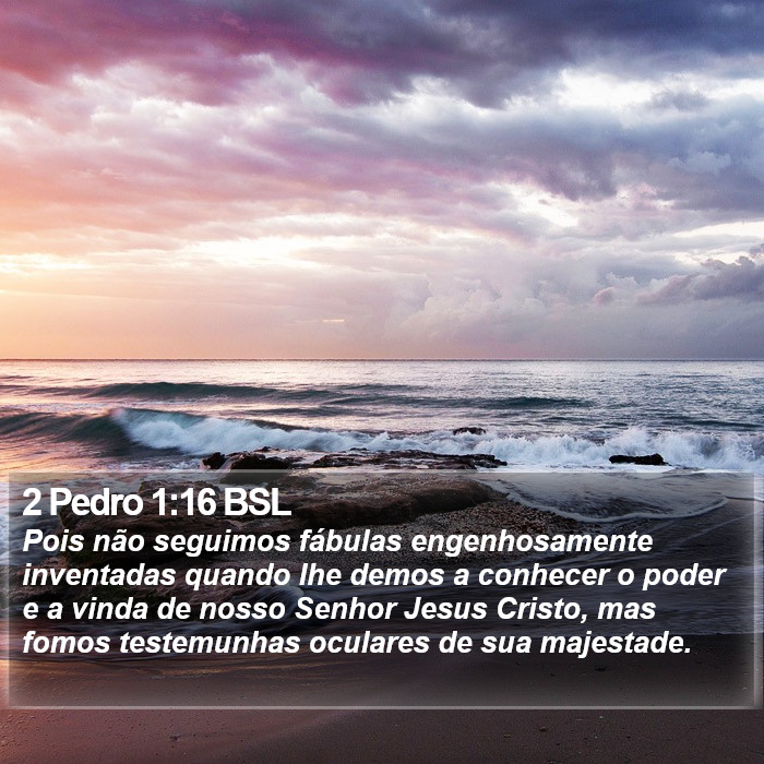 2 Pedro 1:16 BSL Bible Study