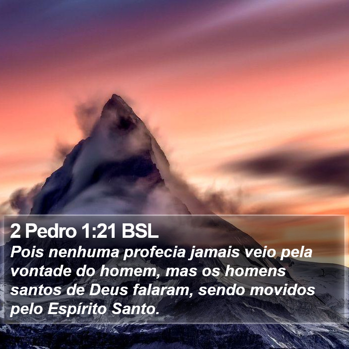 2 Pedro 1:21 BSL Bible Study