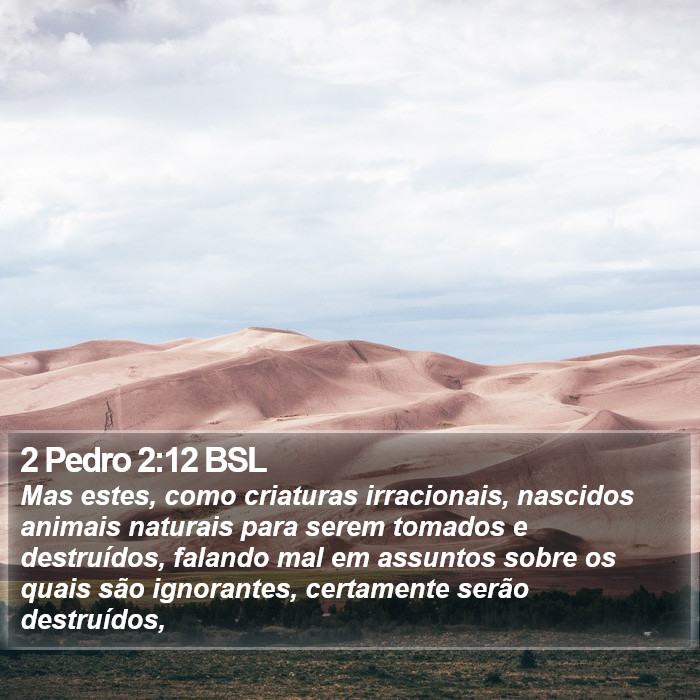 2 Pedro 2:12 BSL Bible Study