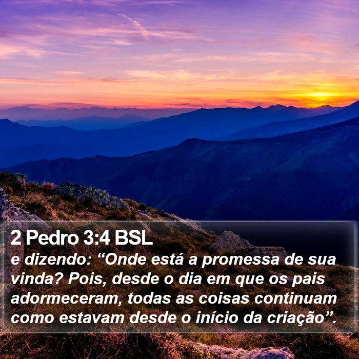 2 Pedro 3:4 BSL Bible Study