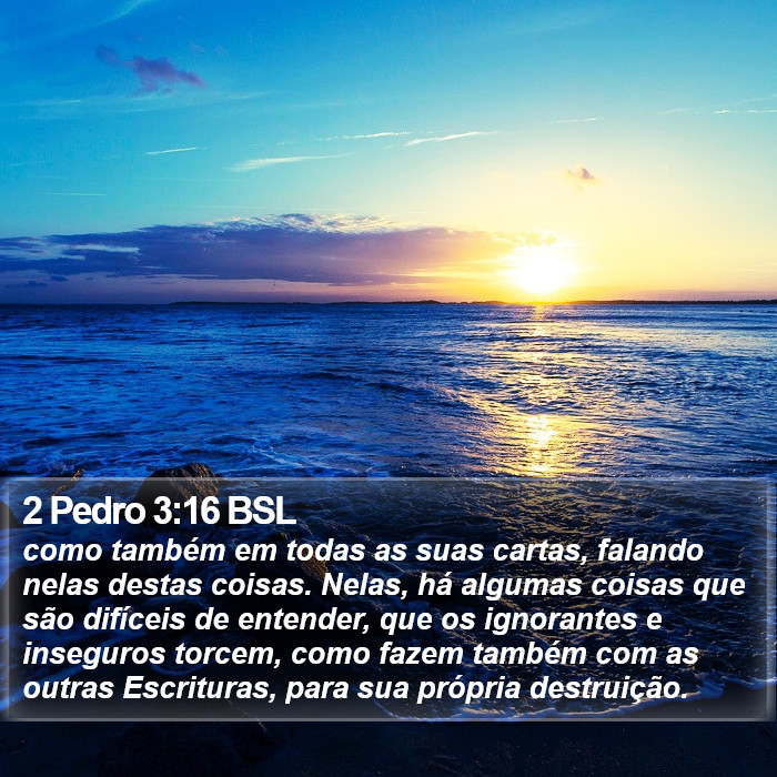 2 Pedro 3:16 BSL Bible Study