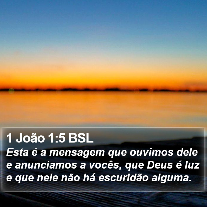 1 João 1:5 BSL Bible Study