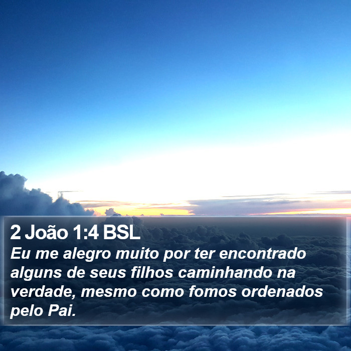 2 João 1:4 BSL Bible Study