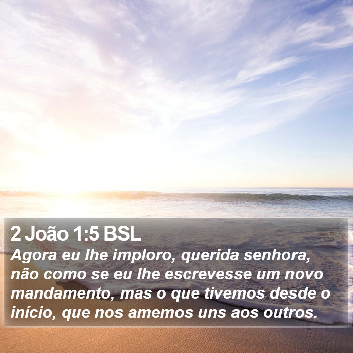 2 João 1:5 BSL Bible Study