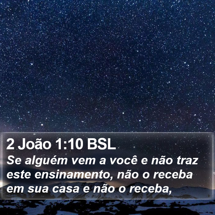 2 João 1:10 BSL Bible Study