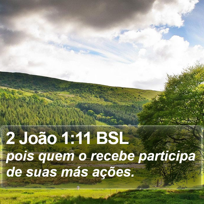 2 João 1:11 BSL Bible Study