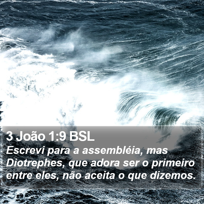 3 João 1:9 BSL Bible Study