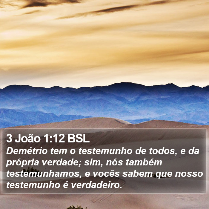 3 João 1:12 BSL Bible Study