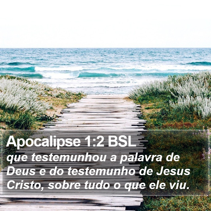 Apocalipse 1:2 BSL Bible Study