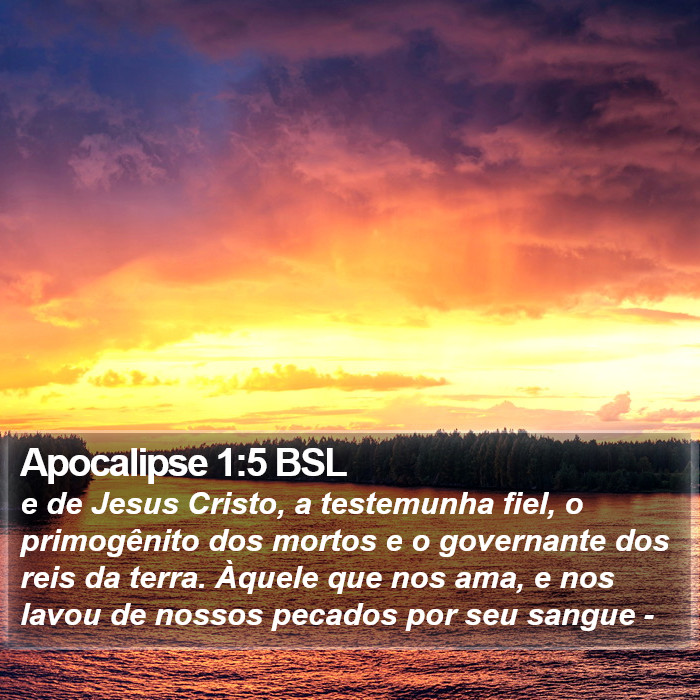 Apocalipse 1:5 BSL Bible Study