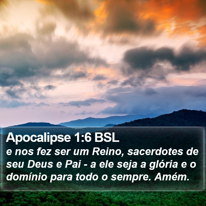 Apocalipse 1:6 BSL Bible Study