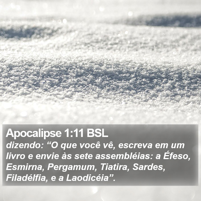 Apocalipse 1:11 BSL Bible Study