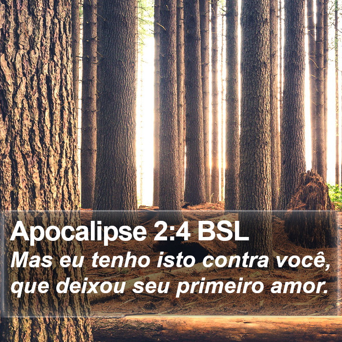 Apocalipse 2:4 BSL Bible Study