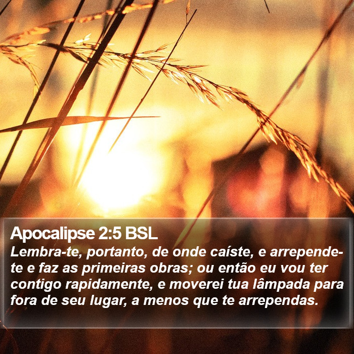 Apocalipse 2:5 BSL Bible Study