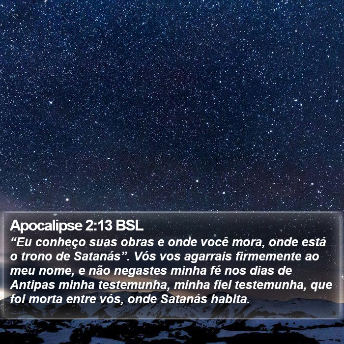 Apocalipse 2:13 BSL Bible Study