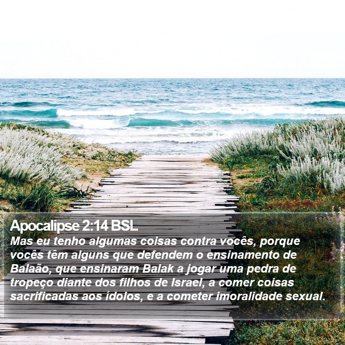 Apocalipse 2:14 BSL Bible Study