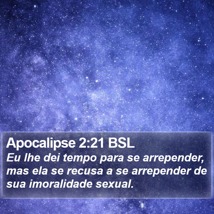 Apocalipse 2:21 BSL Bible Study