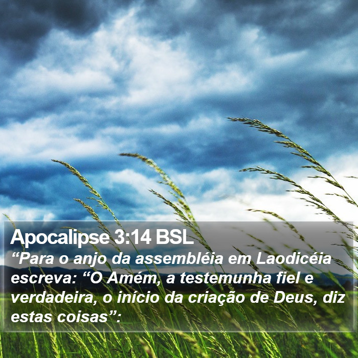 Apocalipse 3:14 BSL Bible Study
