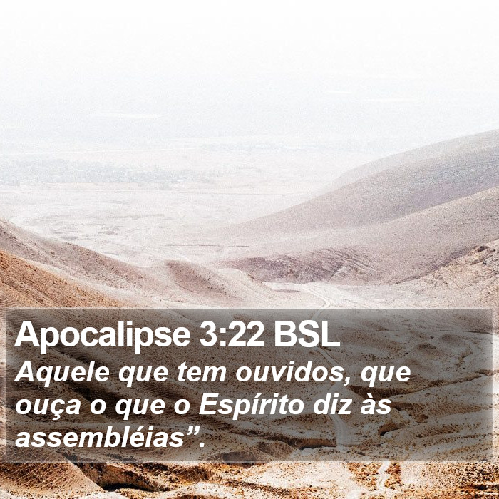 Apocalipse 3:22 BSL Bible Study