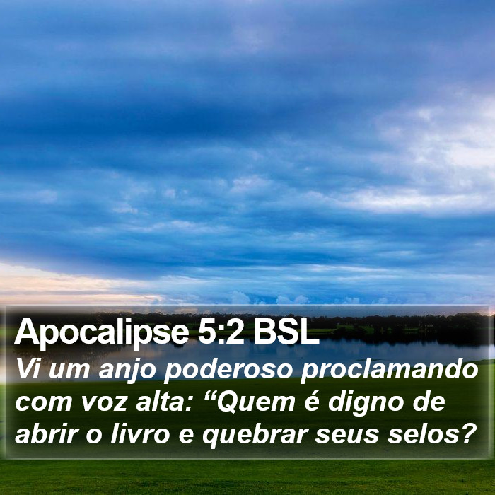 Apocalipse 5:2 BSL Bible Study