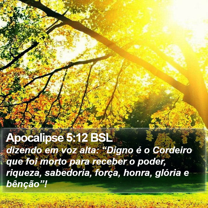 Apocalipse 5:12 BSL Bible Study