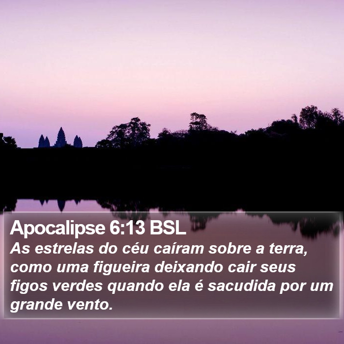 Apocalipse 6:13 BSL Bible Study