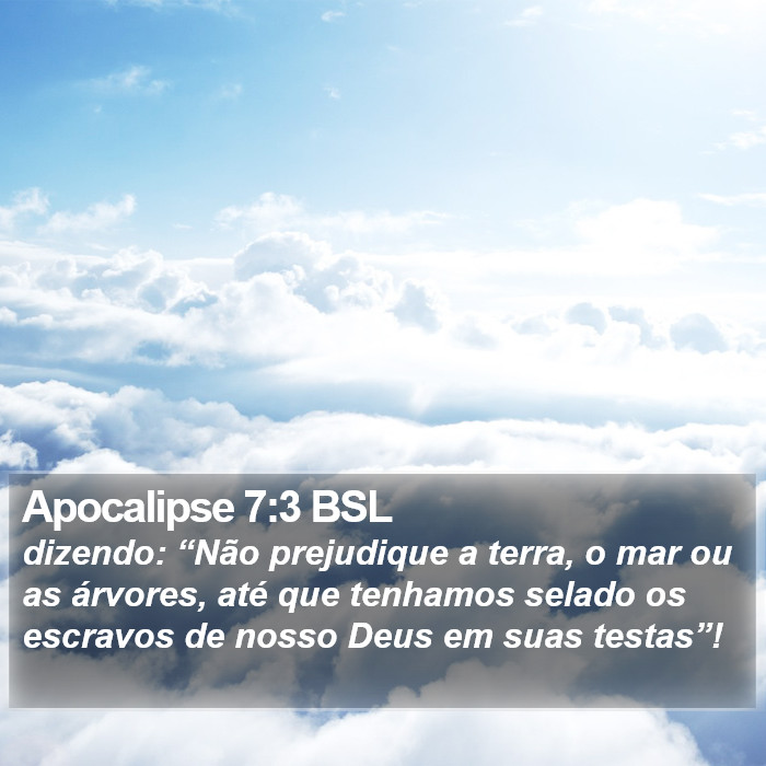 Apocalipse 7:3 BSL Bible Study