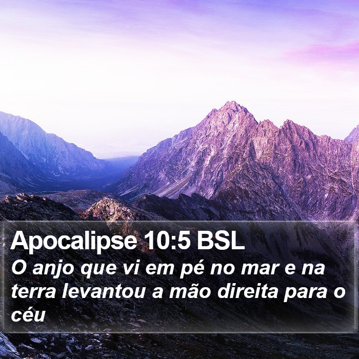 Apocalipse 10:5 BSL Bible Study