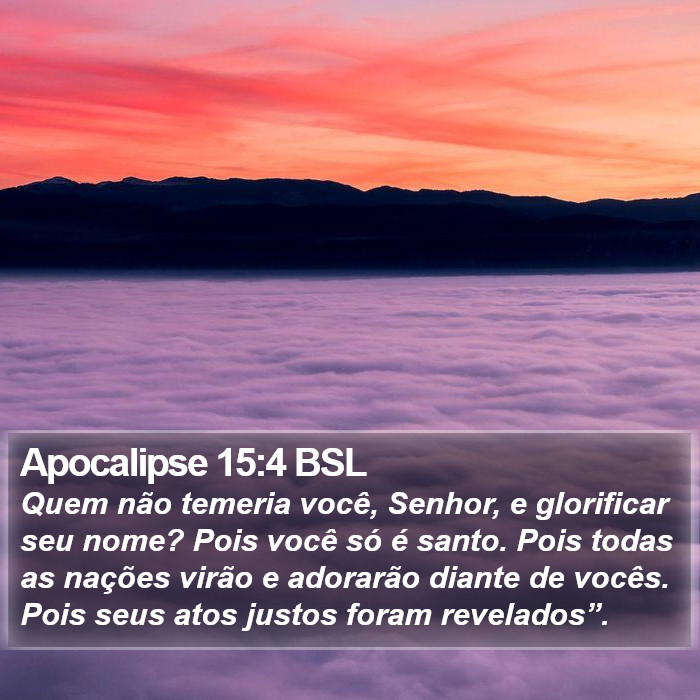 Apocalipse 15:4 BSL Bible Study