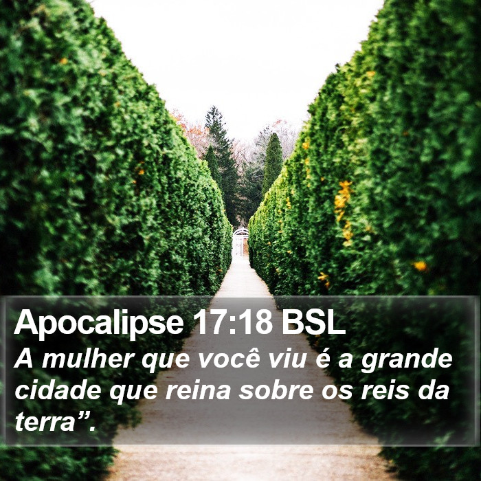 Apocalipse 17:18 BSL Bible Study