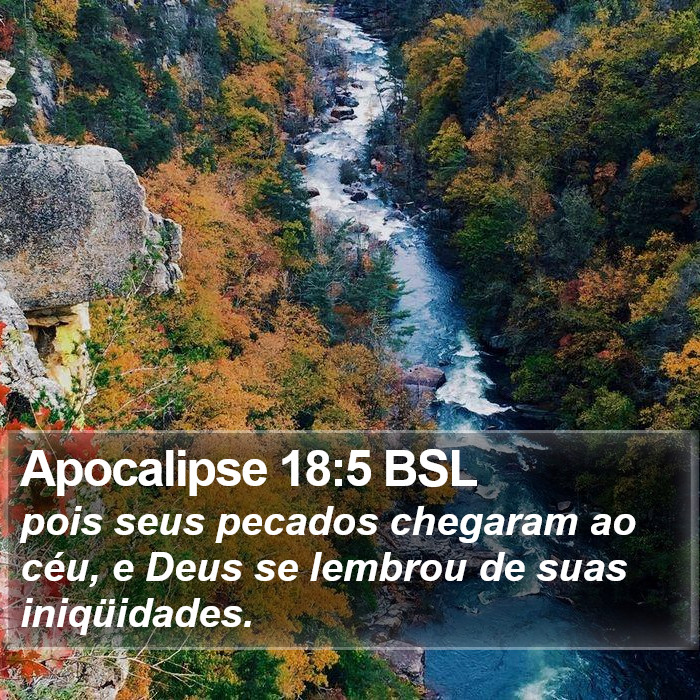 Apocalipse 18:5 BSL Bible Study