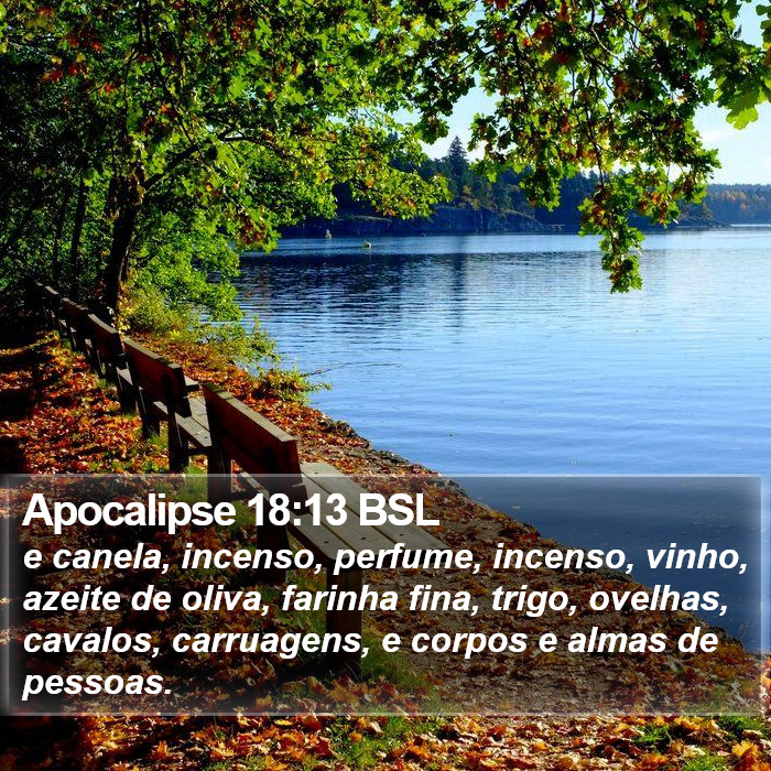 Apocalipse 18:13 BSL Bible Study