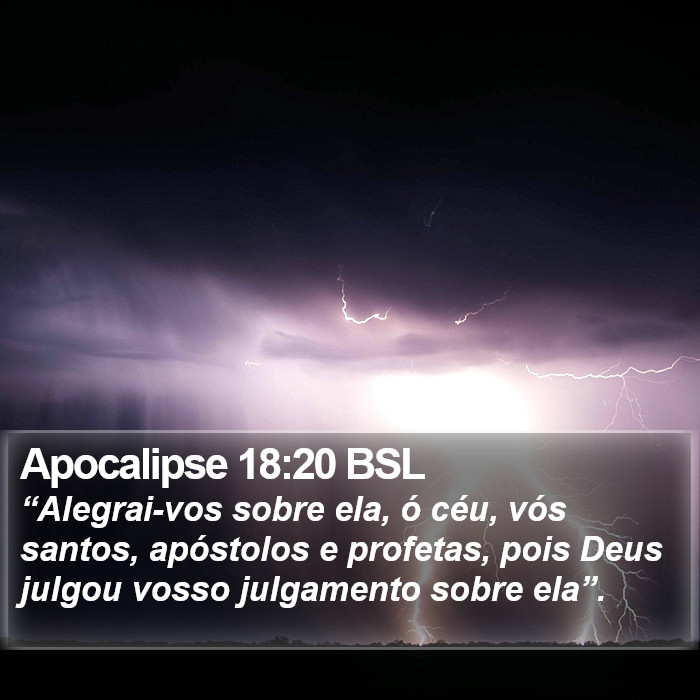 Apocalipse 18:20 BSL Bible Study
