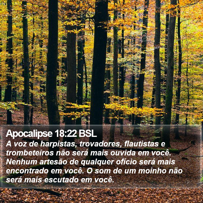 Apocalipse 18:22 BSL Bible Study