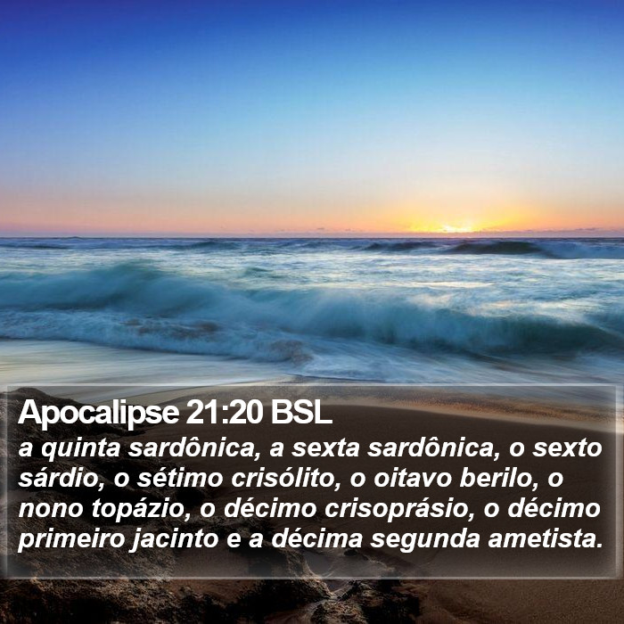 Apocalipse 21:20 BSL Bible Study