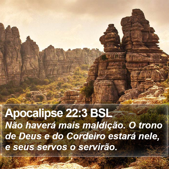 Apocalipse 22:3 BSL Bible Study