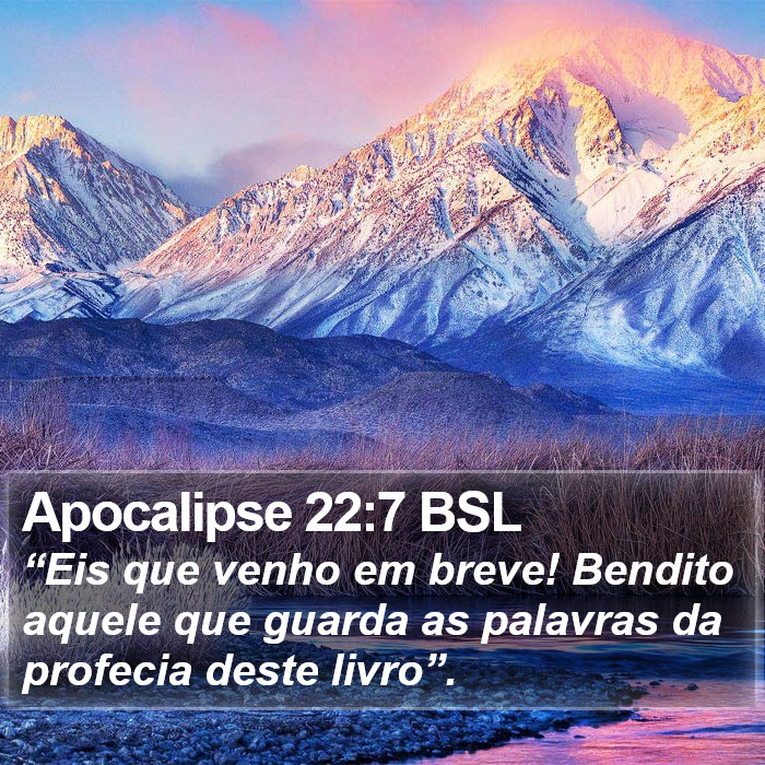 Apocalipse 22:7 BSL Bible Study