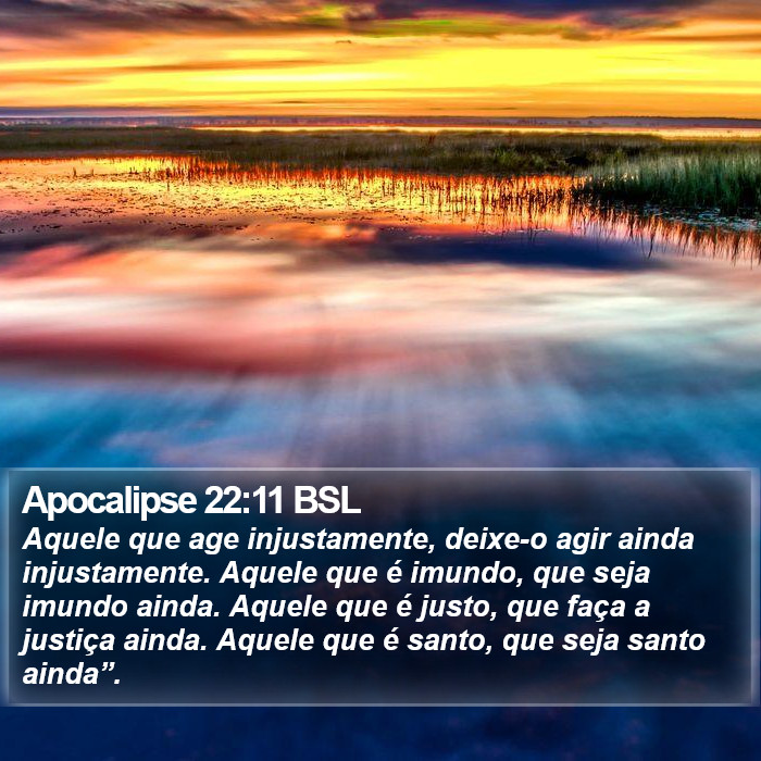 Apocalipse 22:11 BSL Bible Study