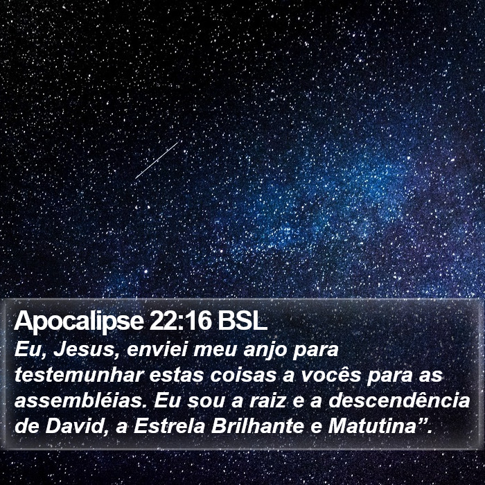 Apocalipse 22:16 BSL Bible Study