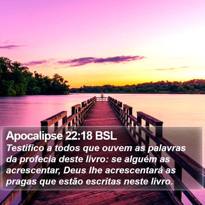 Apocalipse 22:18 BSL Bible Study